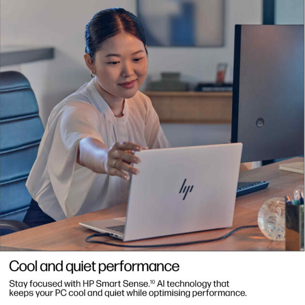 HP EliteBook 8 G1i 16 inch Notebook AI PC Wolf Pro Security Edition Intel Core Ultra 7 255U Laptop 40.6 cm (16") WUXGA 16 GB DDR5-SDRAM 512 GB SSD Wi-Fi 6E (802.11ax) Windows 11 Pro Silver