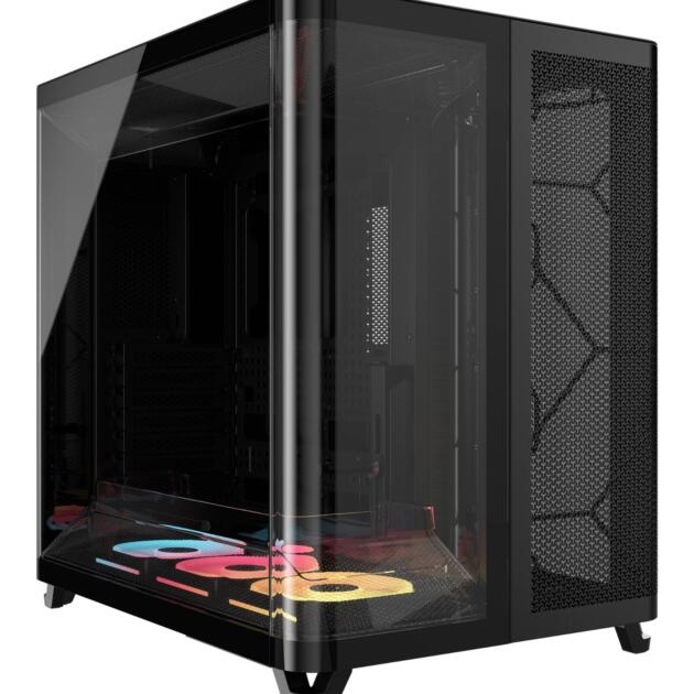 Corsair AIR 5400 LX-R RGB iCUE LINK Midi Tower Black