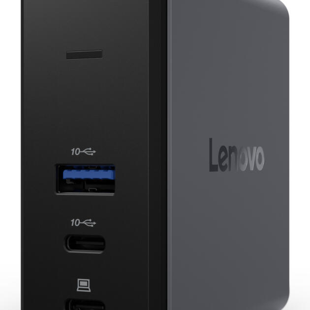 Lenovo X9 Charging GaN Dock Wired USB 3.2 Gen 2 (3.1 Gen 2) Type-C Grey
