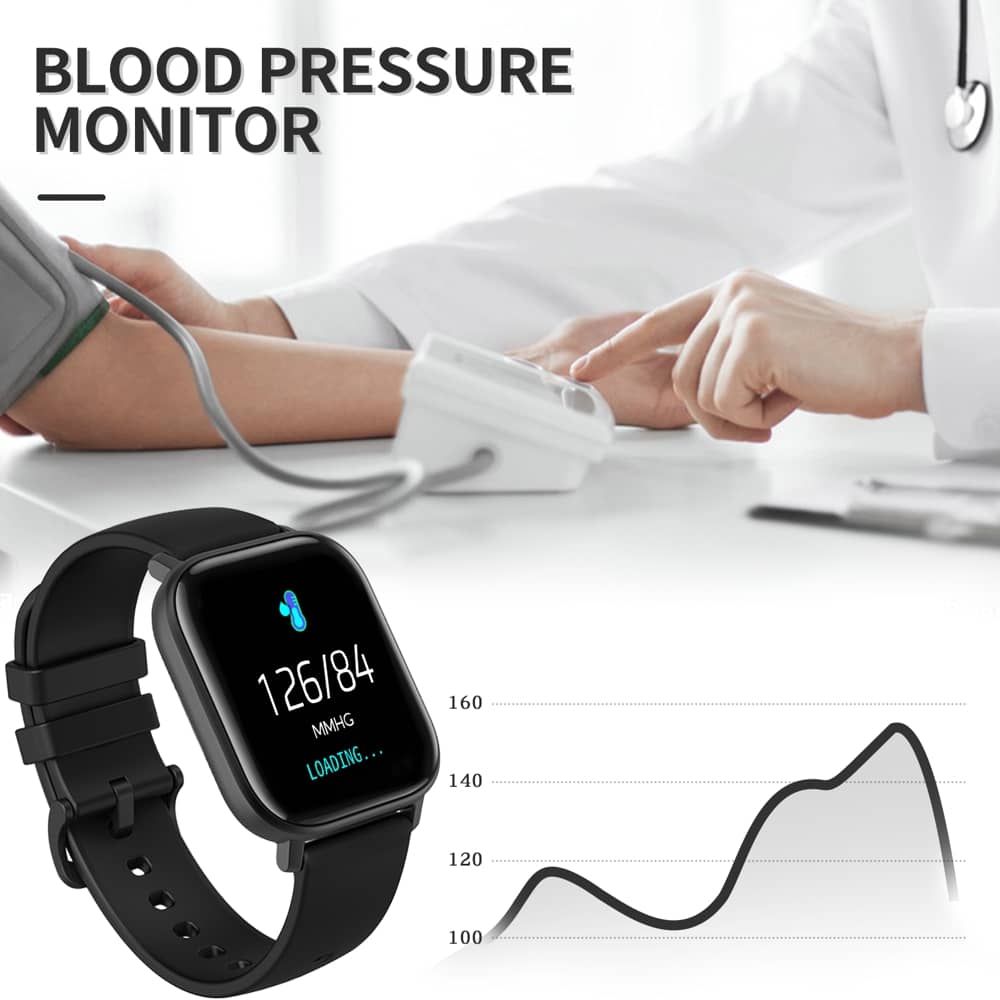 Findtime Fitness Tracker Blood Pressure Heart Rate Monitor Blood Oxygen Activity Pedometer Big Fitness Tracker Sleep Monitor for Women Men - Image 2