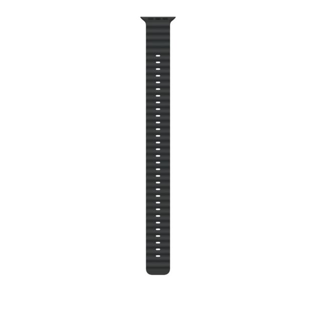 Apple 49mm Black Ocean Band Extension - Natural Titanium Finish