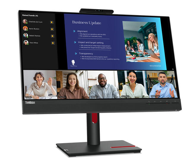 Lenovo ThinkVision T24v-30 computer monitor 60.5 cm (23.8") 1920 x 1080 pixels Full HD LED Black