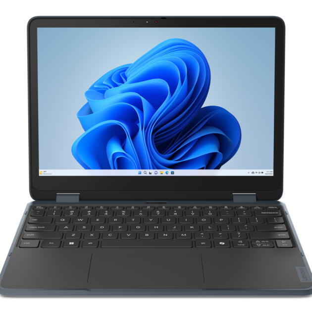 Lenovo 500w 2-in-1 Gen 5 Intel® N N150 Hybrid (2-in-1) 31 cm (12.2") Touchscreen WUXGA 8 GB LPDDR5-SDRAM 128 GB SSD Wi-Fi 6E (802.11ax) Windows 11 Pro English Grey