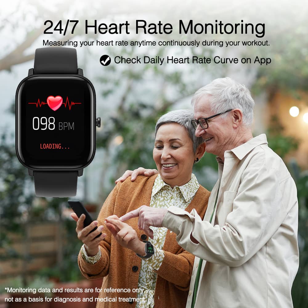 Findtime Fitness Tracker Blood Pressure Heart Rate Monitor Blood Oxygen Activity Pedometer Big Fitness Tracker Sleep Monitor for Women Men - Image 3