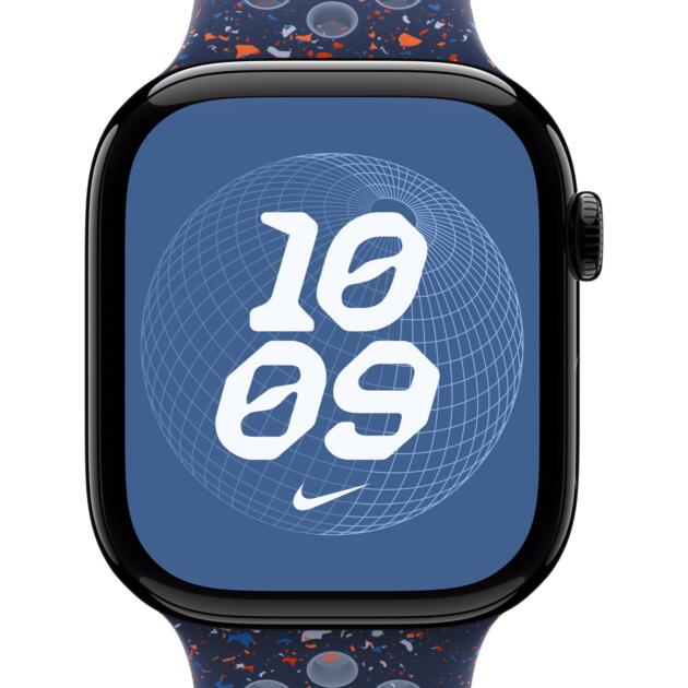 Apple Nike Sport Band Blue Aluminium, Fluoroelastomer