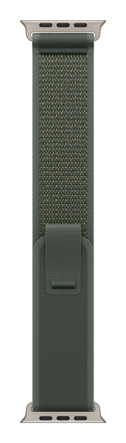 Apple 49mm Green Trail Loop - M/L - Natural Titanium Finish