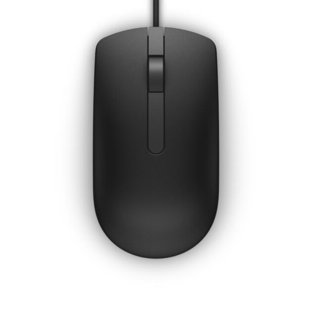 DELL MS116 mouse Office Ambidextrous USB Type-A Optical 1000 DPI