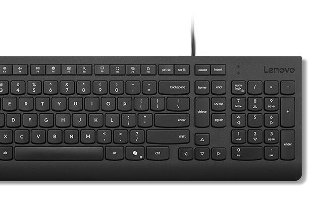 Lenovo KB MICE_BO Essencial WR KBMS GB A1 keyboard Mouse included Universal USB UK English Black