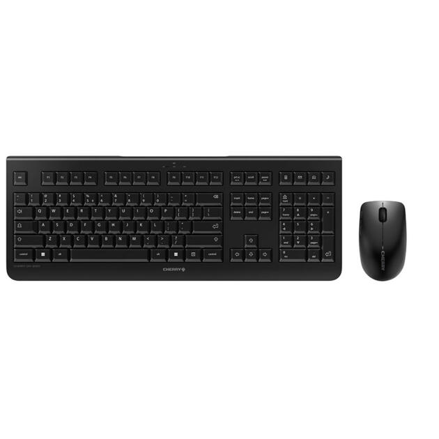 CHERRY DW 3000 keyboard Mouse included RF Wireless QWERTY US English Black