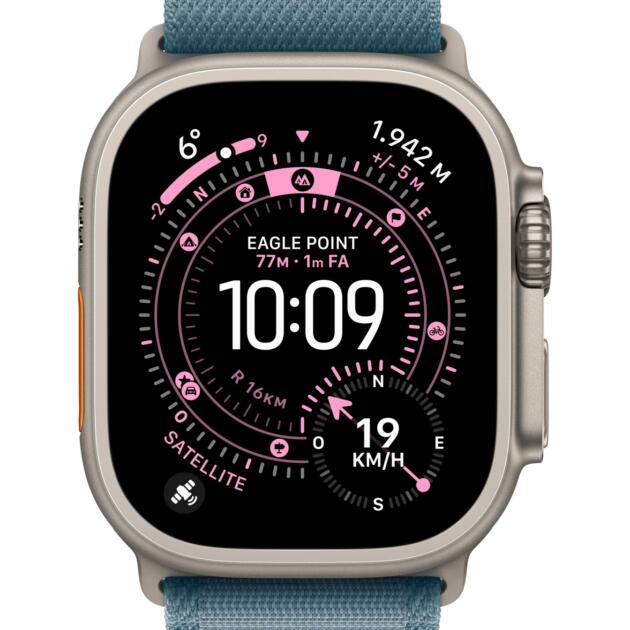 Apple MG9K4ZM/A Smart Wearable Accessories Band Blue Titanium, Polyester, Spandex