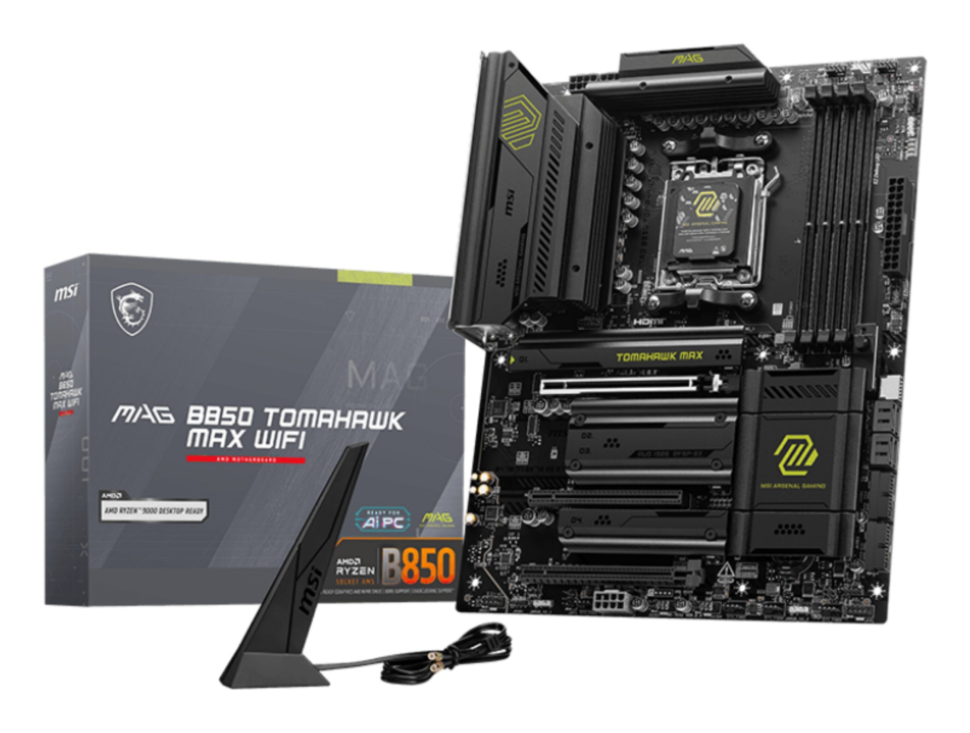 MSI MAG B850 TOMAHAWK MAX WIFI motherboard AMD B850 Socket AM5 ATX