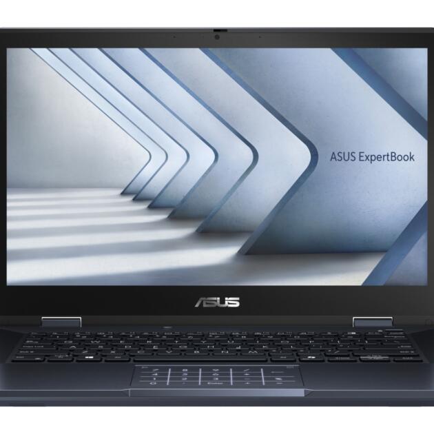 ASUS ExpertBook B3 Flip B3402FV-EC582XA Intel Core 5 120U Hybrid (2-in-1) 35.6 cm (14") Touchscreen Full HD 8 GB DDR4-SDRAM 256 GB SSD Wi-Fi 6E (802.11ax) Windows 11 Pro Education Black