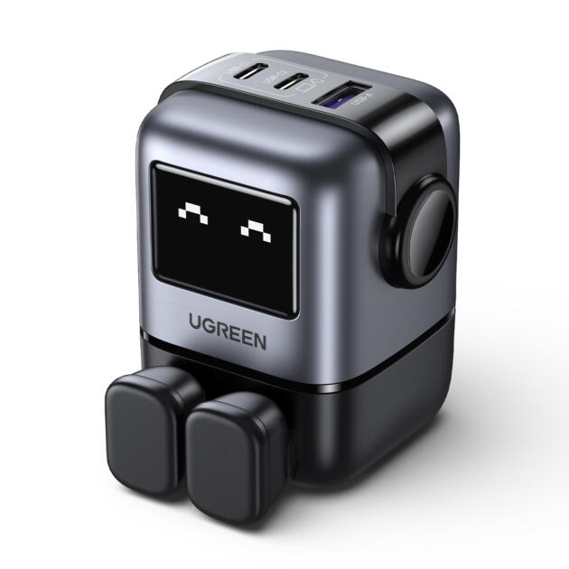 Ugreen USB-A+2C 65W UNO GAN CHARGER Mobile phone, Laptop, Tablet Black AC, USB Indoor