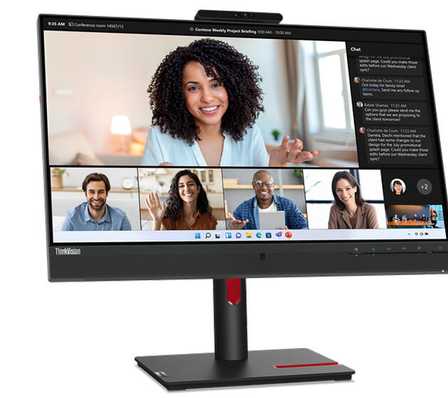 Lenovo ThinkVision T24mv-30 computer monitor 60.5 cm (23.8") 1920 x 1080 pixels Full HD LED Black