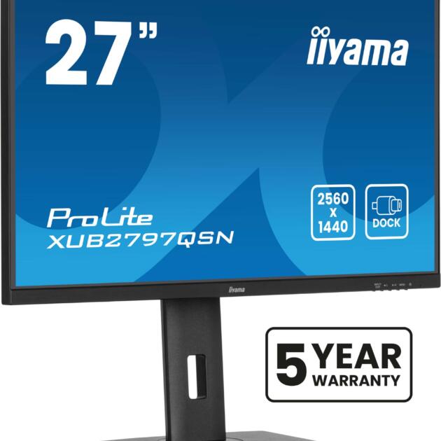 iiyama ProLite XUB2797QSN-B2 computer monitor 68.6 cm (27") 2560 x 1440 pixels Quad HD LED Black