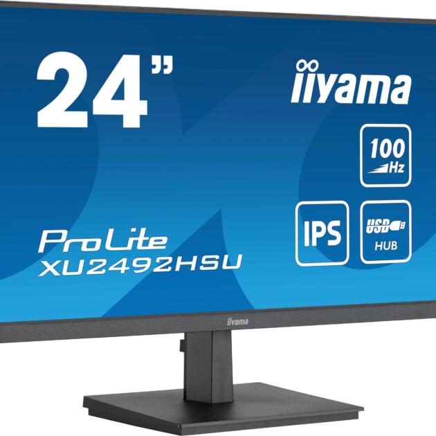 iiyama ProLite XU2492HSU-B6 computer monitor 60.5 cm (23.8") 1920 x 1080 pixels Full HD LED Black